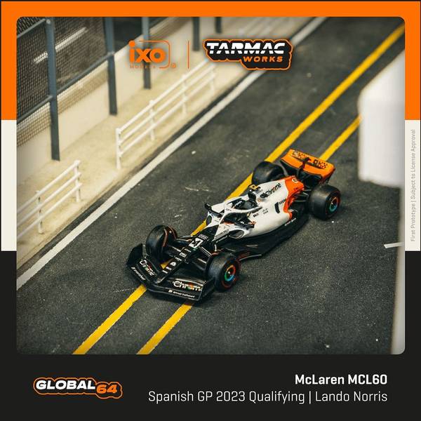 ターマックワークス4 マクラーレン MCL60 No.4 2023 F1 スペインGP 予選 3位 L.ノリス