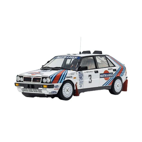 京商 1/18 ランチア デルタ HF 4WD No.3 1987 WRC オリンパス・ラリー ウィナー J.Kankkunen/J.Piironen