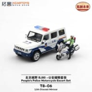 拓意XCARTOYS4 BAIC 北京汽車 BJ180 中国人民公安警察バイク・警護セット>