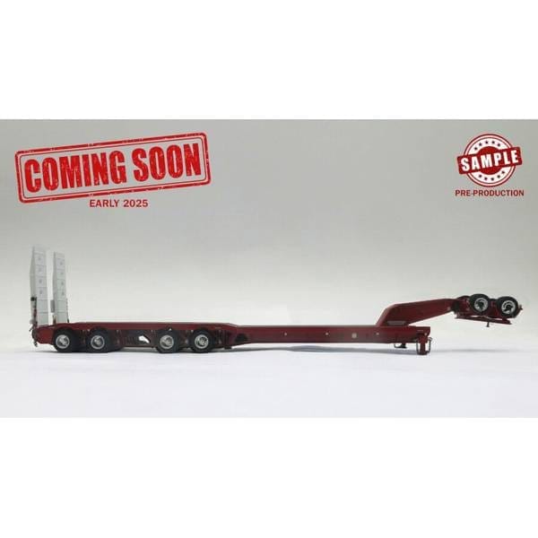 WSIModels 1/50 Drake 4X8 DROP DECK SWINGWING TRAILER + 2X8 DOLLY ロッソレッド