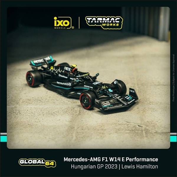 ターマックワークス4 メルセデスAMG F1 W14 E パフォーマンス No.44 2023 F1 ハンガリーGP L.ハミルトン