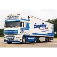 WSIModels 1/50 DAF 95XF SUPER SPACE CAB Europe Flyer 4X2 REEFER TRAILER/3 AXLE>