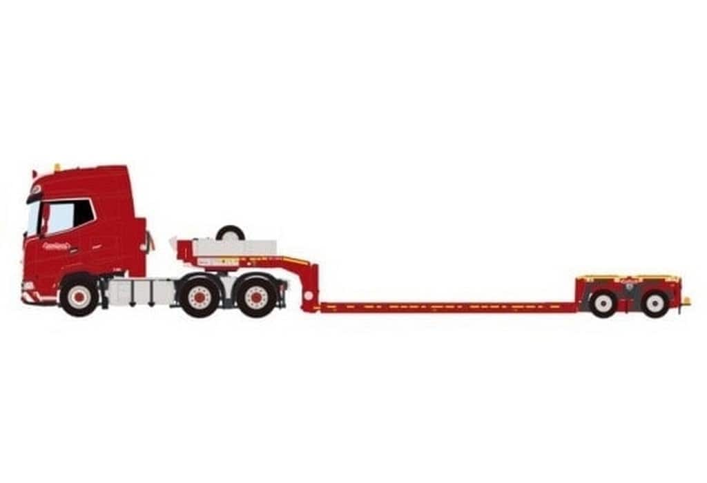 WSIModels 1/50 DAF XG+ MY25 6X4 EURO PX LOW LOADER/2 AXLE Nooteboom Red Line