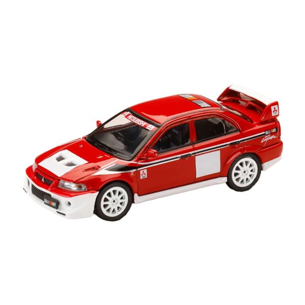 1/64 ミツビシ ランサーRSエボリューション6 CP9A 2000 RALLIART ホワイト/レッド