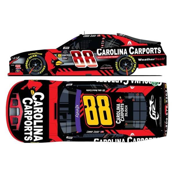 ライオネルレーシング4 シボレー カマロ ZL1 No.88 CAROLINA CARPORTS 2024 NASCAR C.ジリッシュ