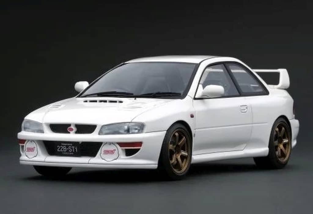 イグニッションモデル 1/18 スバル インプレッサ 22B-STiバージョン GC8改 ホワイト