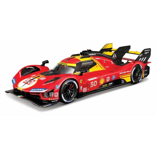 ブラーゴ 1/43 フェラーリ 499P No.50 2024 ル・マン24時間 ウィナー A.フォコ/M.モリーナ/N.ニールセン クリアケース