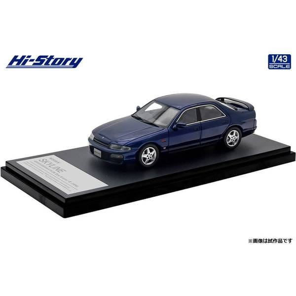 ハイストーリー 1/43 ニッサン スカイライン 4ドア セダン GTS25t Type M spec・II 1996 ディープマリンブルー