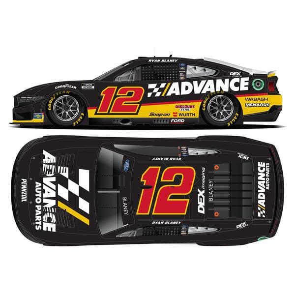 ライオネルレーシング4 フォード マスタング No.12 ADVANCE AUTO PARTS 2025 NASCAR R.ブレイニー