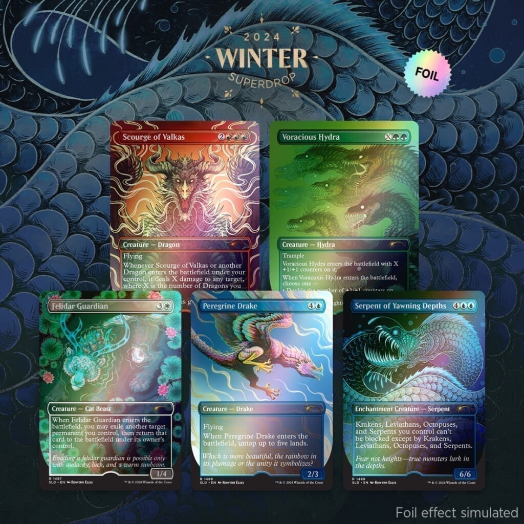 マジック:ザ・ギャザリング Secret Lair Winter Superdrop 2024 Foils Bundle + 「プロモカード特典」