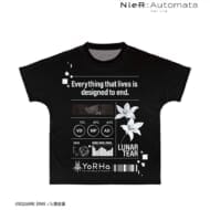 NieR:Automata Ver1.1a 9S Ani-Art BLACK LABEL フルグラフィックTシャツユニセックス(サイズ/XL)>