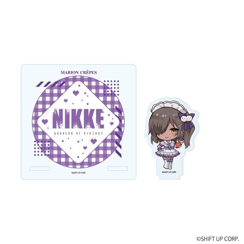 勝利の女神:NIKKE アクリルコースタースタンド 03 ナガ カフェ店員ver. ミニキャライラスト