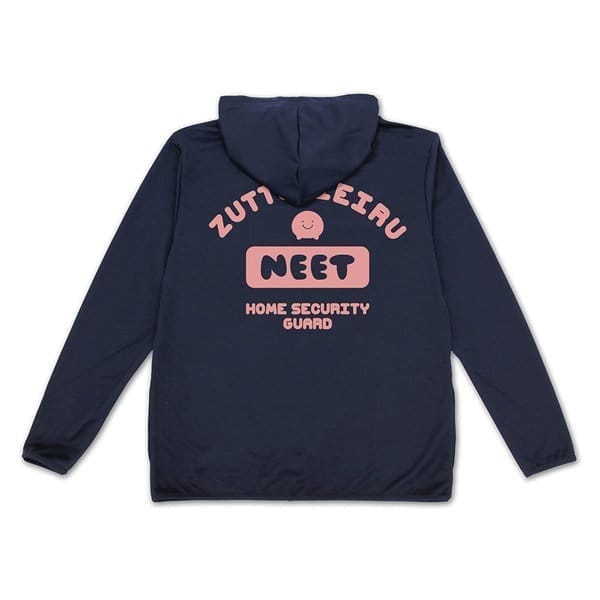 お兄ちゃんはおしまい! まひろの「NEET」 薄手ドライパーカー NAVY-M