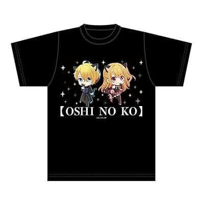 【推しの子】 ぷちちょこグラフィックTシャツ【アクア&ルビー】黒ドレス