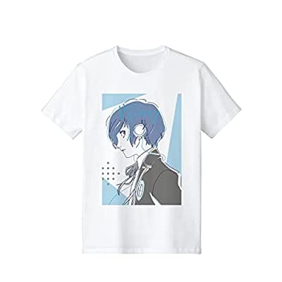 ペルソナシリーズ P3M主人公 lette-graph Tシャツ ホワイト メンズLサイズ