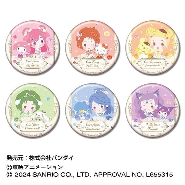 Yes! プリキュア5GoGo!×サンリオキャラクターズ CANバッジ