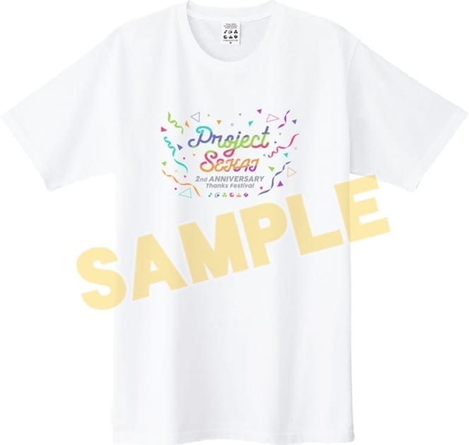 プロジェクトセカイ カラフルステージ! feat. 初音ミク 『プロジェクトセカイ 2nd Anniversary 感謝祭』Tシャツ XLサイズ
