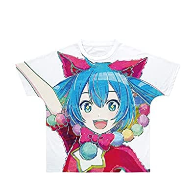 プロジェクトセカイ カラフルステージ! feat. 初音ミク 初音ミク Ani-Art フルグラフィックTシャツ ホワイト ユニセックス XLサイズ