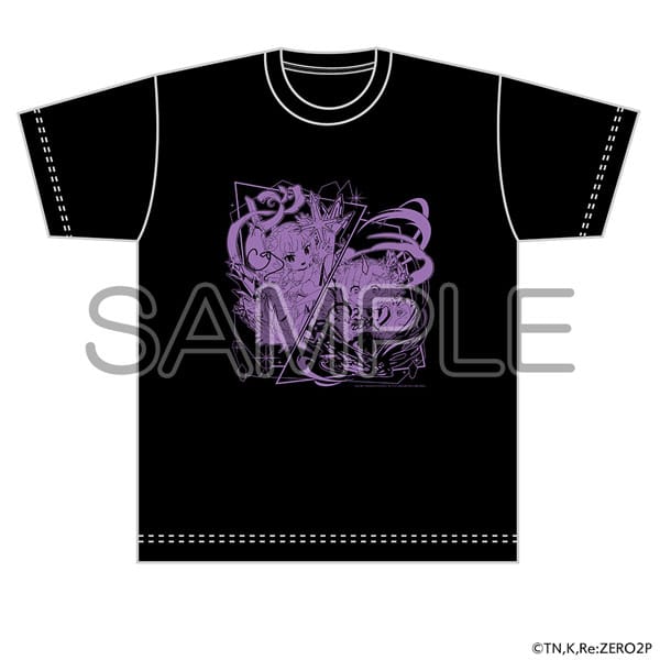 Tシャツ 氷結のエミリア&鬼レム -Crystal Dress Ver.-(XLサイズ)