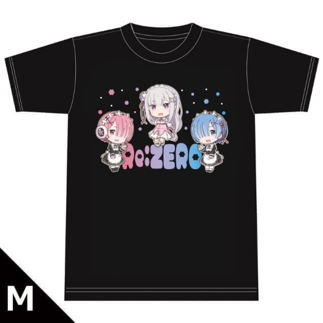 Re:ゼロから始める異世界生活 Memory Snow Tシャツ エミリア&レム&ラム Mサイズ