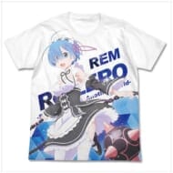 Re:ゼロから始める異世界生活 レムとモーニングスター フルグラフィックTシャツ/WHITE-L
