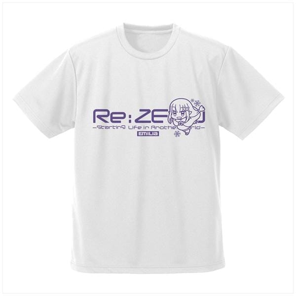 Re:ゼロから始める異世界生活 エミリア ドライTシャツ デフォルメVer./WHITE-S