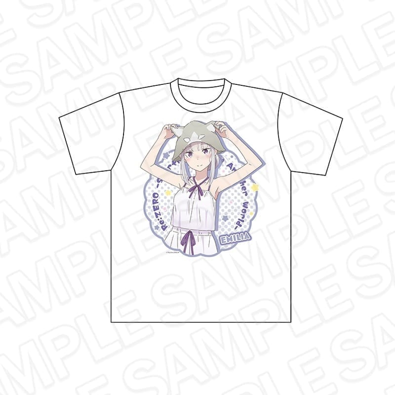 『Re:ゼロから始める異世界生活』 Tシャツ エミリア XLサイズ sauna ver.