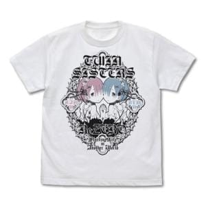 Re:ゼロから始める異世界生活 双子のレム&ラム Tシャツ/WHITE-M