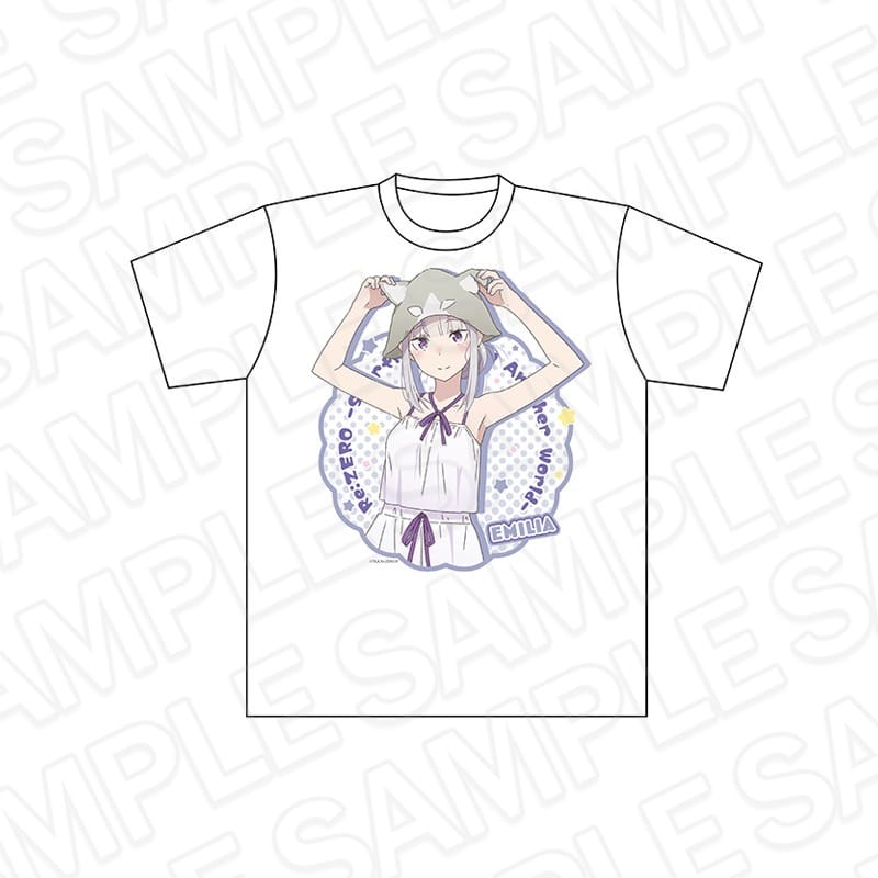 Re:ゼロから始める異世界生活 Tシャツ エミリア Lサイズ sauna ver.