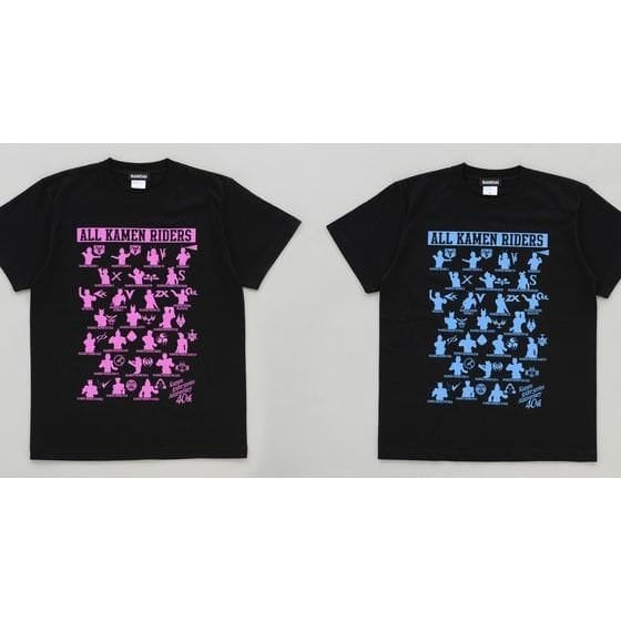 【新色】仮面ライダーフォーゼ&オールライダーTシャツ シルエット&マーク柄