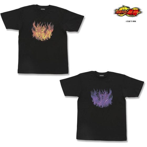 仮面ライダー龍騎 龍騎/王蛇 Tシャツ マーク&炎柄