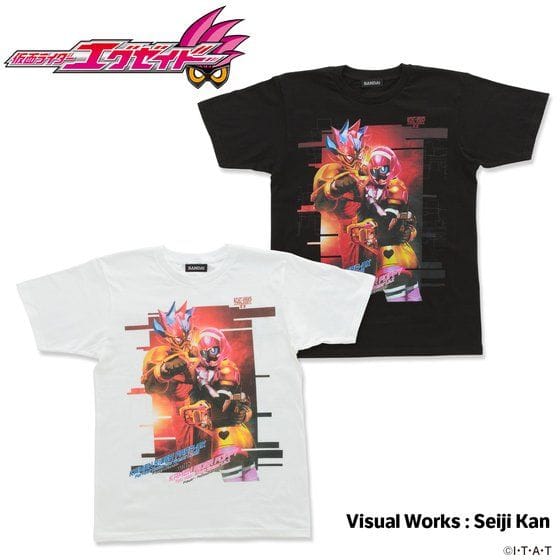 仮面ライダーエグゼイド トリロジー柄Tシャツ 仮面ライダーパラドクスwithポッピー