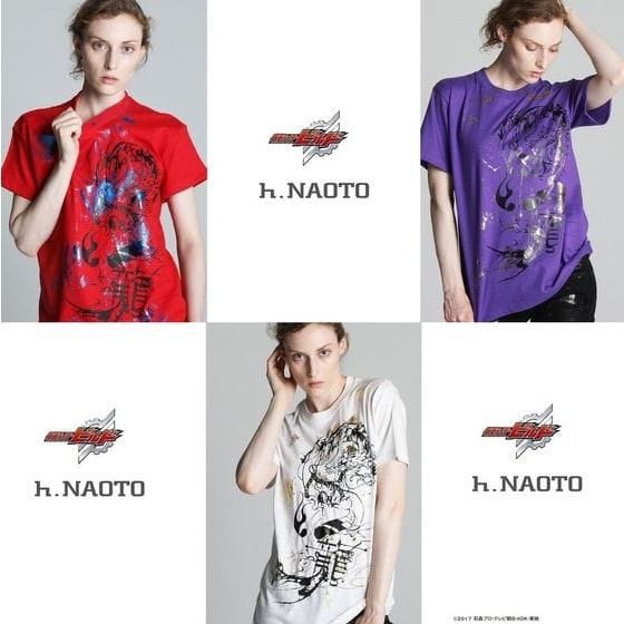 仮面ライダービルド×h.NAOTO コラボTシャツ 万丈龍我