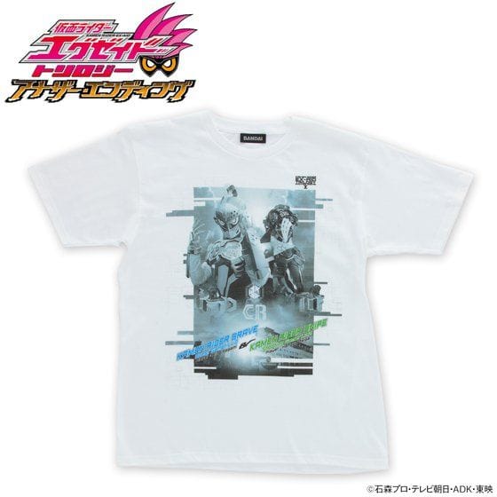 仮面ライダーエグゼイド トリロジー柄Tシャツ(モノトーン)仮面ライダーブレイブ&スナイプ