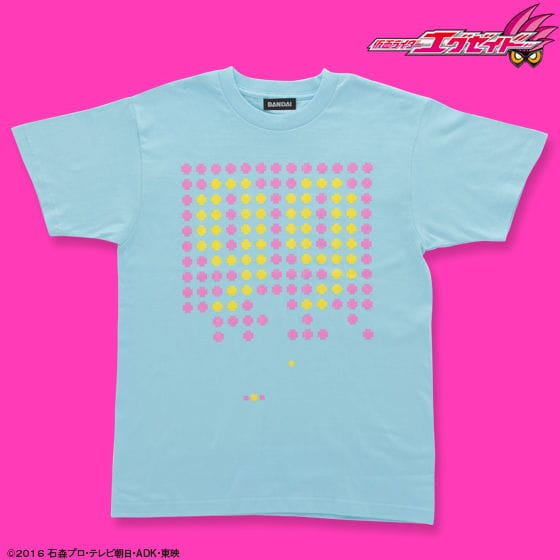 仮面ライダーエグゼイド 宝生永夢 Tシャツ 99柄 ライトブルー