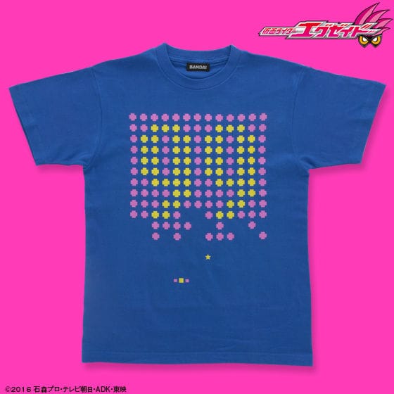 仮面ライダーエグゼイド 宝生永夢 Tシャツ 99柄 ロイヤルブルー