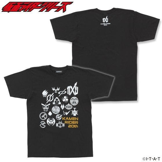 仮面ライダージオウ&平成仮面ライダー Tシャツ マーク柄