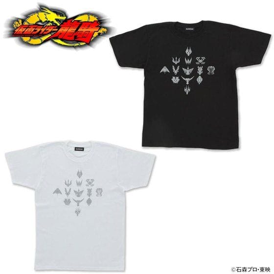 仮面ライダー龍騎 マークTシャツ シルバープリント