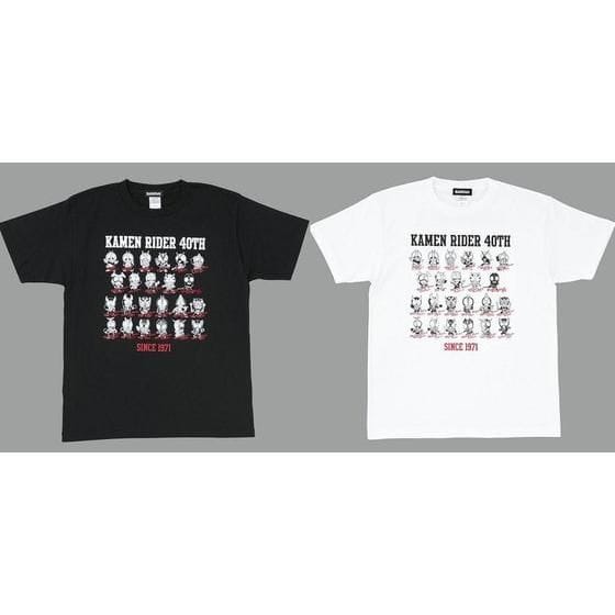 仮面ライダー40th オールライダーデフォルメ柄 Tシャツ