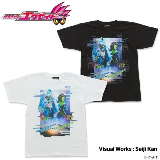 仮面ライダーエグゼイド トリロジー柄Tシャツ 仮面ライダーブレイブ&スナイプ