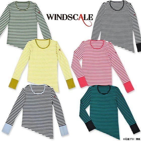 仮面ライダーW WIND SCALE フィリップ長袖Tシャツ(ボーダー)