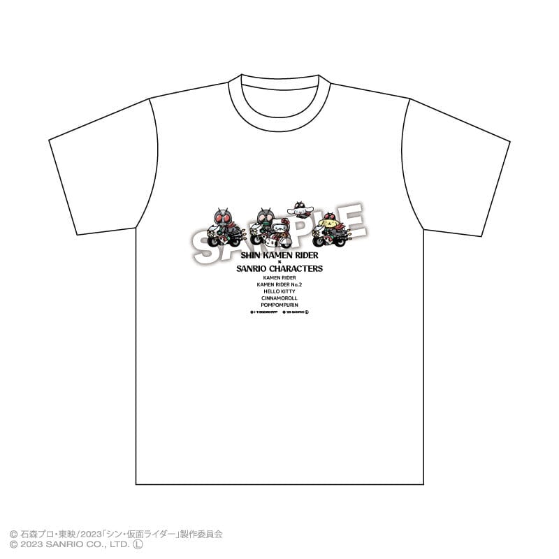 シン・仮面ライダー×サンリオキャラクターズ Tシャツ