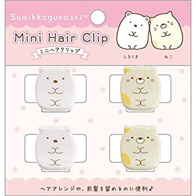 すみっコぐらし しろくま&ねこ ミニヘアクリップ