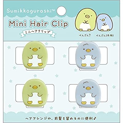 すみっコぐらし ぺんぎん?&ぺんぎん(本物) ミニヘアクリップ