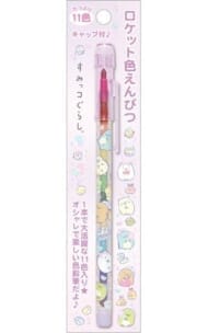 すみっコぐらし ペン 集合(パープル) ロケット色鉛筆
