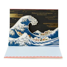 ハローキティ 和風カード(浮世絵風)
