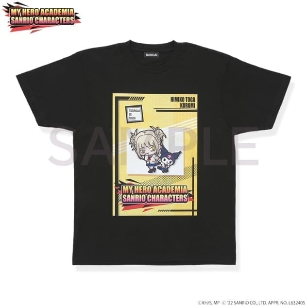 僕のヒーローアカデミア×サンリオキャラクターズ Tシャツ トガヒミコ×クロミ XL