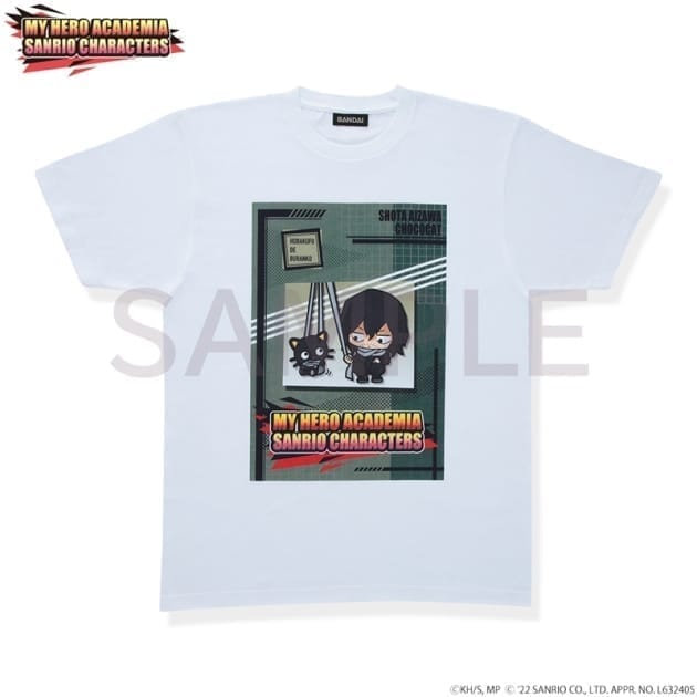 僕のヒーローアカデミア×サンリオキャラクターズ Tシャツ 相澤消太×チョコキャット XL