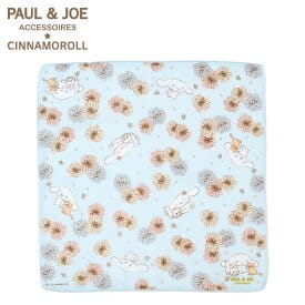 シナモロール PAUL & JOE ACCESSOIRES ガーゼハンカチ ブルー