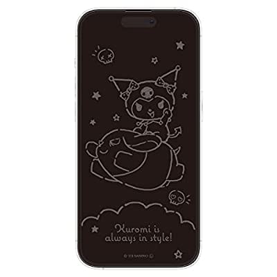 サンリオキャラクターズ クロミ iPhone14 Pro対応ガラススクリーンプロテクター